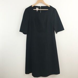 Anne Klein | Classic Black Short Sleeve Dress